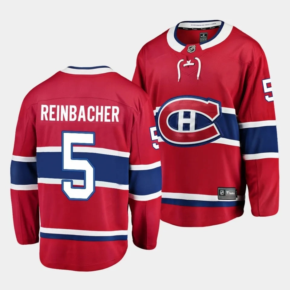 Montreal Canadiens #5 David Reinbacher Home Red Jersey 2023 NHL Draft