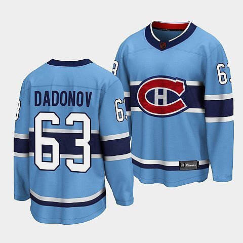 Montreal Canadiens #63 evgenii-dadonov-blue-special-edition-2.0-breakaway-player-jersey