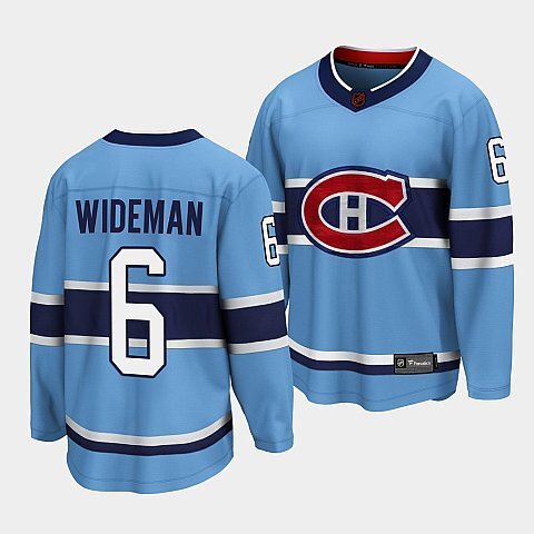 Montreal Canadiens #6 chris-wideman-blue-special-edition-2.0-breakaway-player-jersey