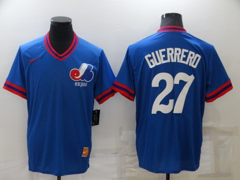 Montreal Expos #27 Vladimir Guerrero Retro Adult