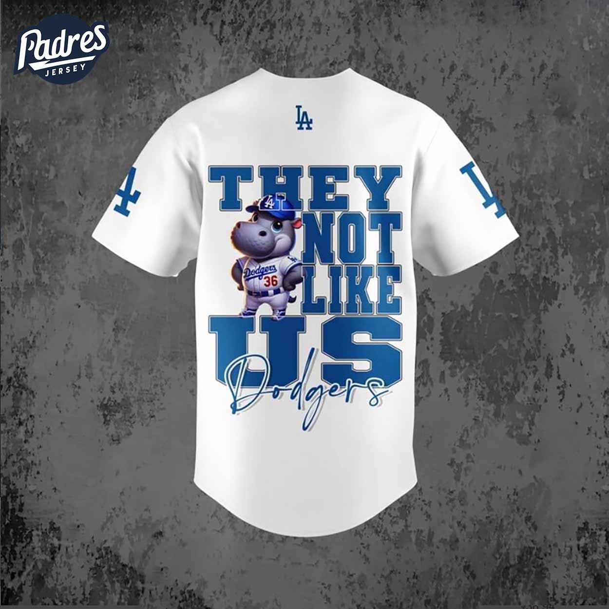 Moo Deng Los Angeles Dodgers Baseball Jersey Style - Padres Jersey Oasis: Elevate Your Baseball Style Game... (Image 3)
