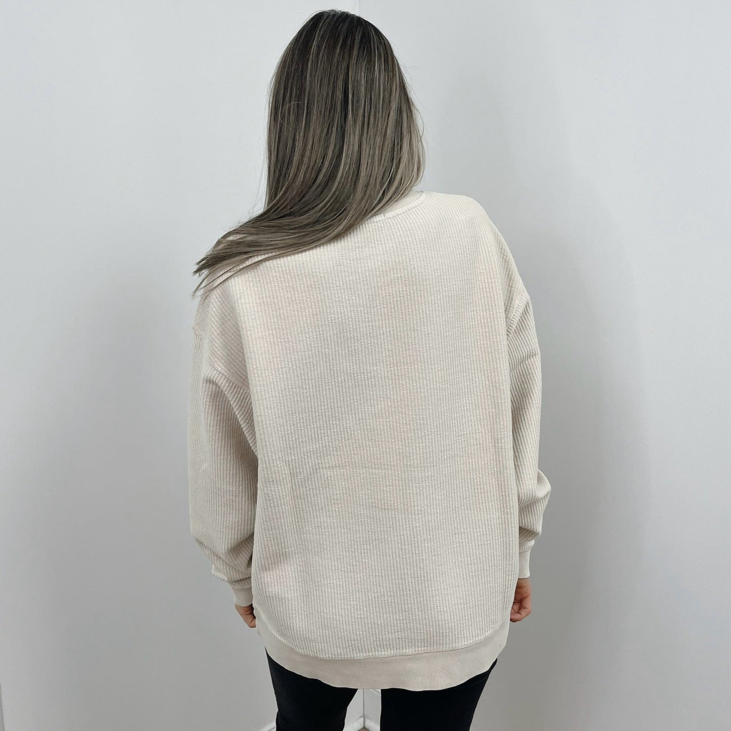 Moonbeam Oversized Corded Crew T-Shirts, Hoodie, Sweatshirt | WearSparks.com (Image 2)