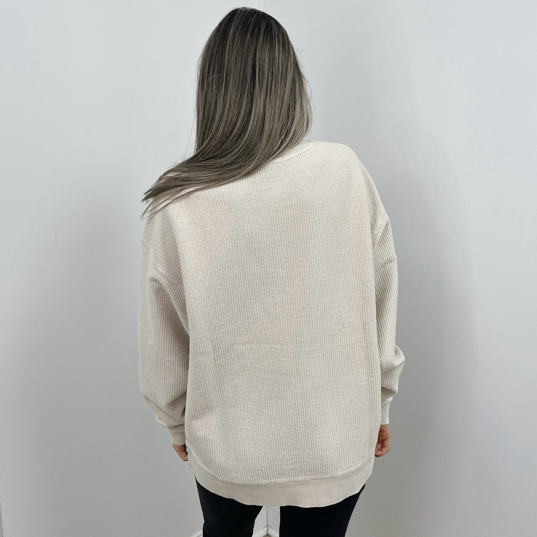 Moonbeam Oversized Corded Crew T-Shirts, Hoodie, Sweatshirt | WearSparks.com (Image 2)