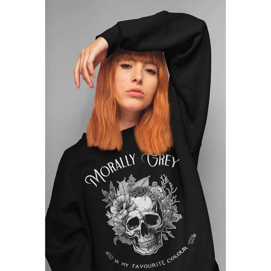 Morally Grey Sweatshirt, T-shirt And Hoodie, Booktok Merch, Dark Romance Reader, Smut Reader, Bookish Merch, Book Lover Gift