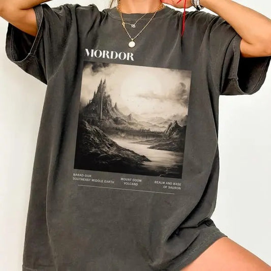 Mordor LOTR shirt Barad Dur Middle Earth, Lord of the Rings, Sauron fans, Booktok Merch Homebody Hoodie, Sweatshirt