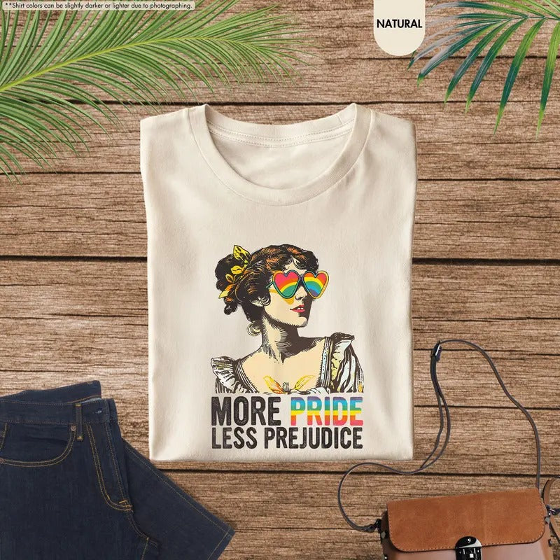 More Pride Less Prejudice Shirt Lgbtq Shirt Proud Ally Shirt Pride Month Shirt Lgbtq Sweatshirt Lgbtq Gift Pride Parade...