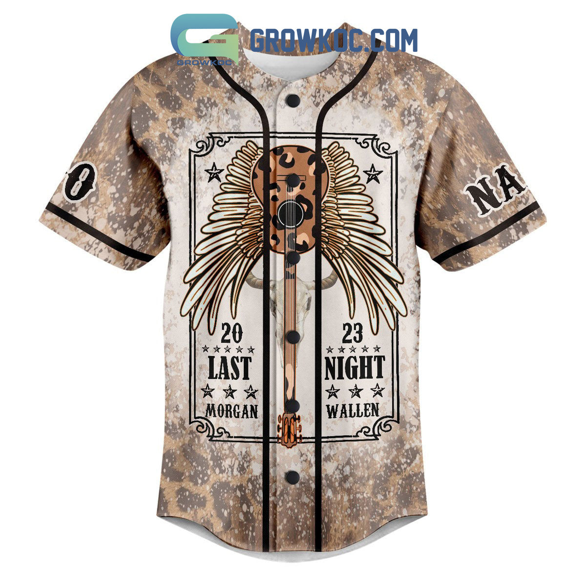 Morgan Wallen 2023 Last Night Personalized Baseball Jersey