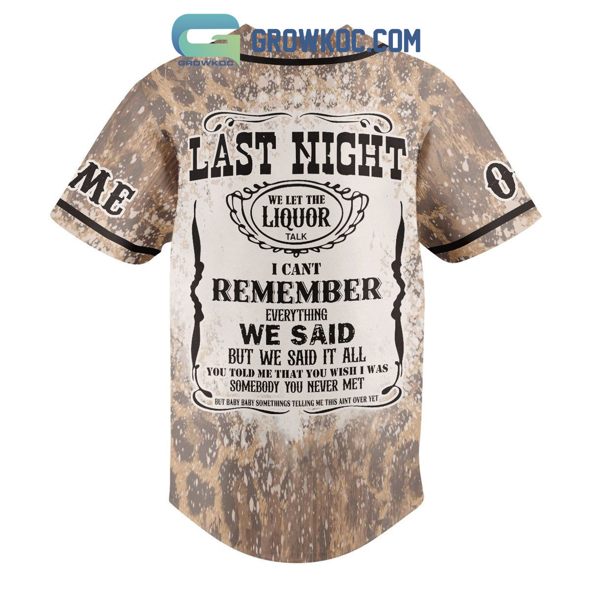 Morgan Wallen 2023 Last Night Personalized Baseball Jersey