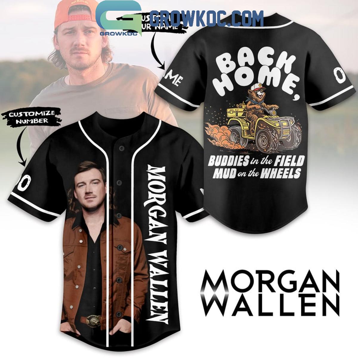 Morgan Wallen Back Home Buddies In The Field Personalized Baseball Jersey
