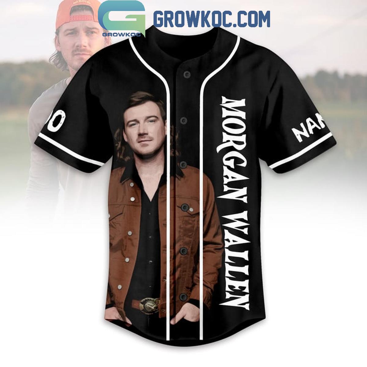 Morgan Wallen Back Home Buddies In The Field Personalized Baseball Jersey