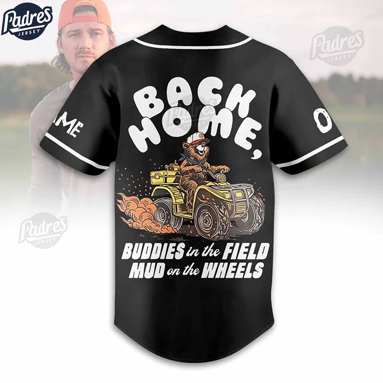 Morgan Wallen Back Home Custom Baseball Jersey - Padres Jersey Oasis: Elevate Your Baseball Style Game... (Image 3)