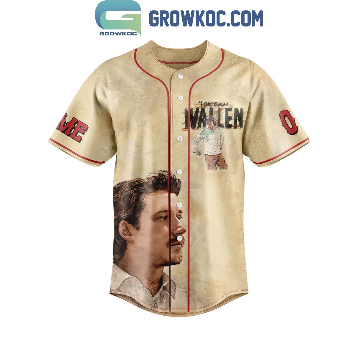 Morgan Wallen Get Me To God’s Country Personalized Baseball Jersey
