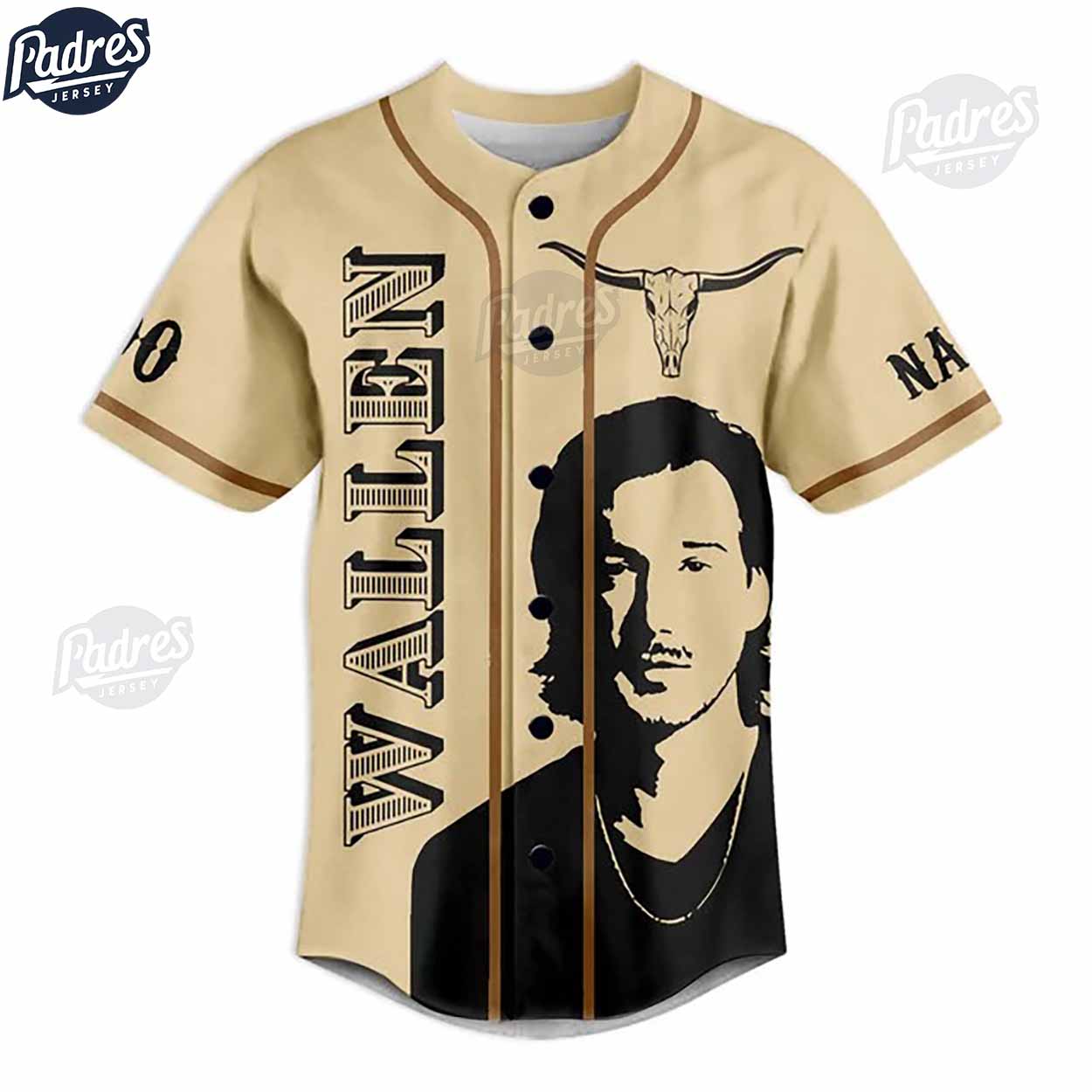 Morgan Wallen I Had Some Help Custom Baseball Jersey Online - Padres Jersey Oasis: Elevate Your Baseball Style... (Image 2)
