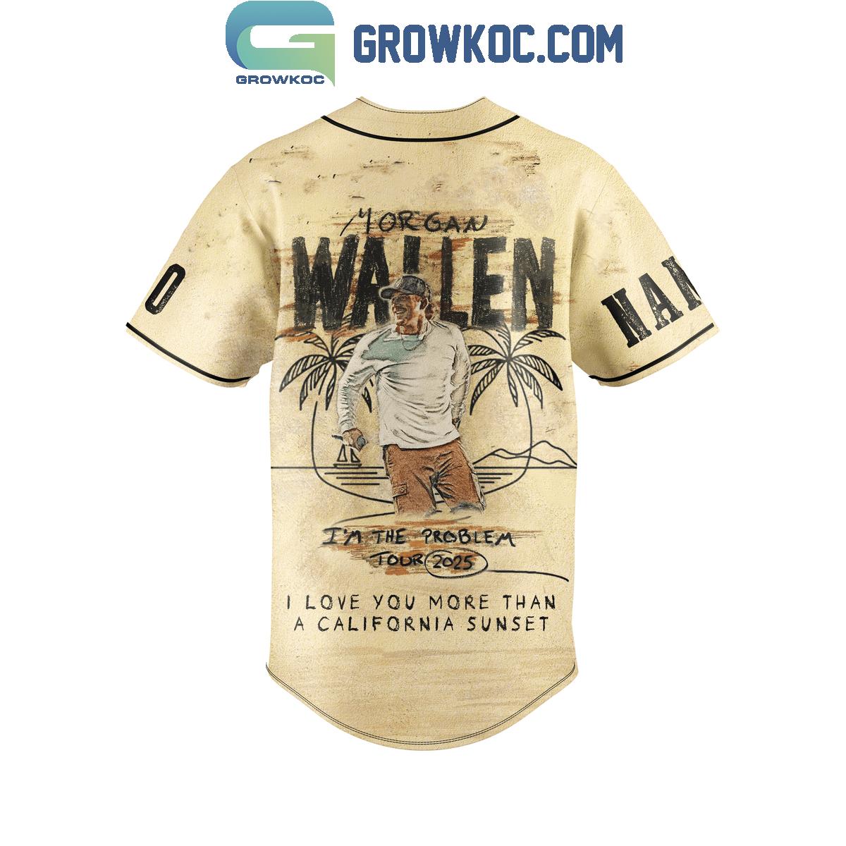 Morgan Wallen I’m The Problem Tour 2025 Personalized Baseball Jersey