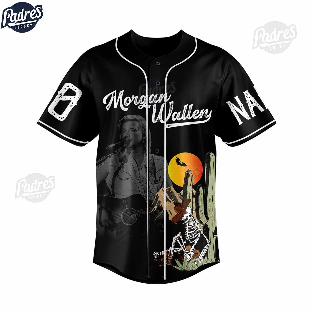 Morgan Wallen Last Night Custom Baseball Jersey Style - Padres Jersey Oasis: Elevate Your Baseball Style Game... (Image 2)