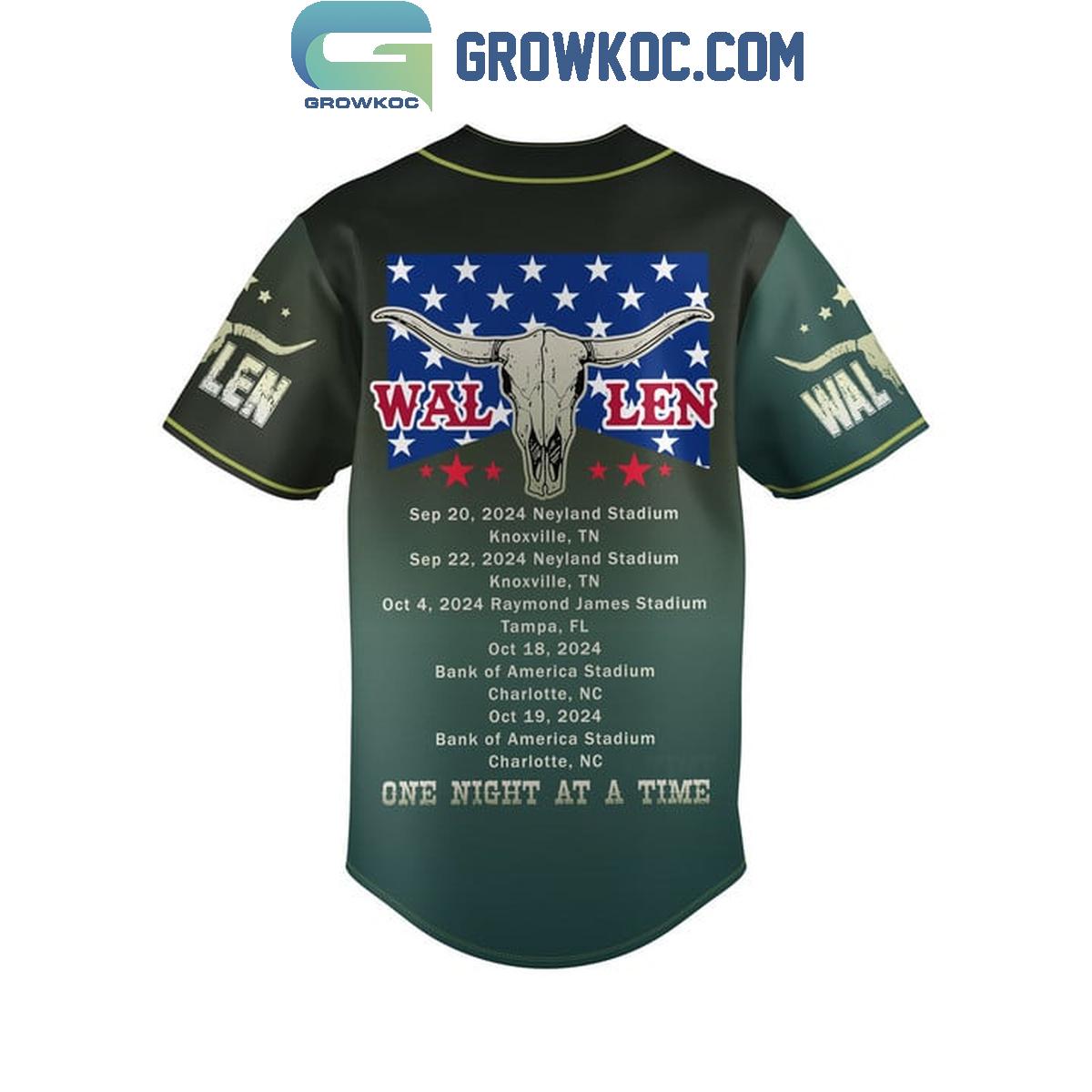 Morgan Wallen One Night At A Time 2024 Tour Schedule Baseball Jersey