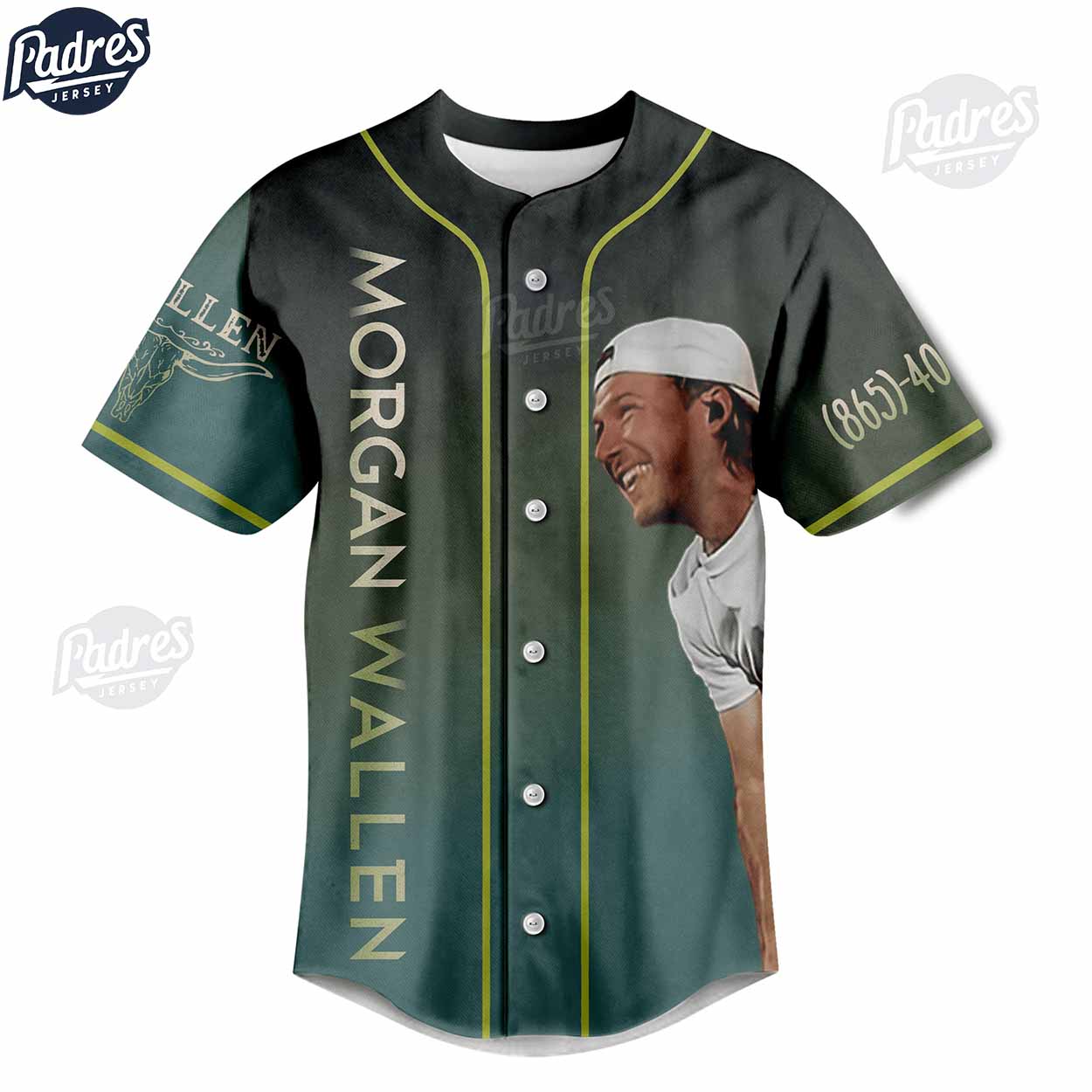 Morgan Wallen One Night At Time Tour 2024 Custom Baseball Jersey Gift - Padres Jersey Oasis: Elevate Your... (Image 3)