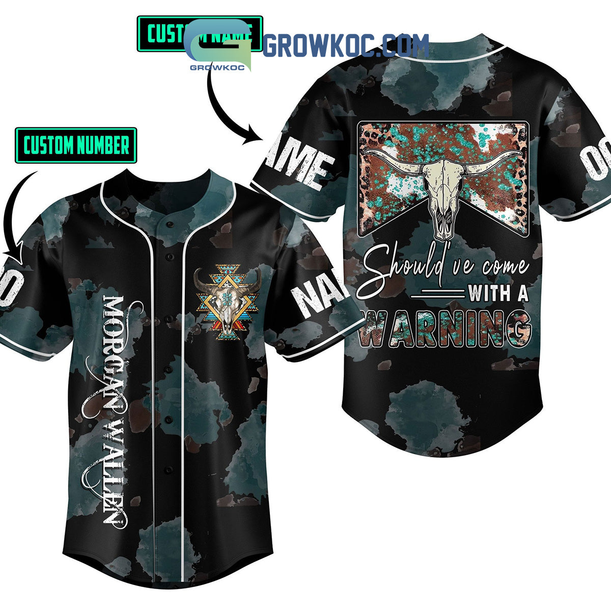 Morgan Wallen Should’ve Come With A Warning Personalized Baseball Jersey