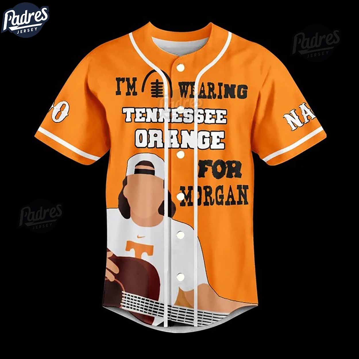 Morgan Wallen Tennessee Volunteers Baseball Jersey Style - Padres Jersey Oasis: Elevate Your Baseball Style... (Image 2)
