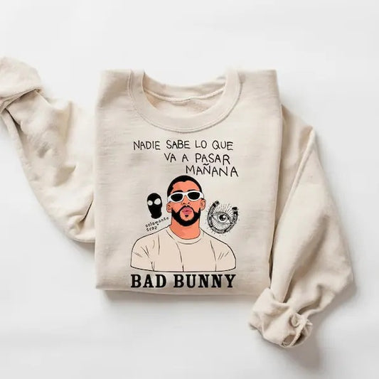 Most Wanted Tour Shirt, Nadie Sabe lo que va pasar manana Shirt, Bunny Sweater, Benito shirt, Bunny Tour Shirt, Vintage...