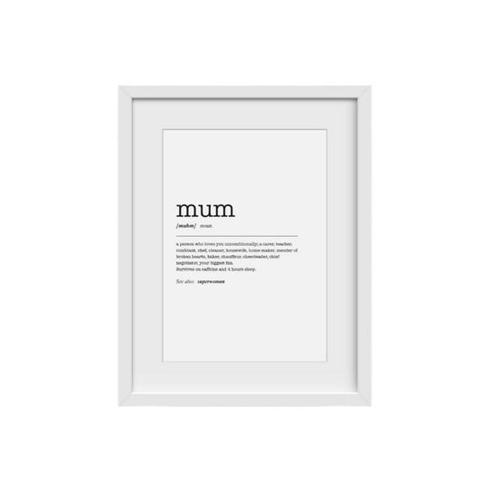 Mother's Day Gift Decor, Mother Definition Art Print, Wall Art Print, Living Room Art, Gifts For New Mom Pregnant Wall...