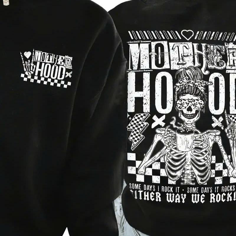 Motherhood Graphic Sweatshirt Cotton Fabric T-Shirts, Hoodie | WearSparks.com