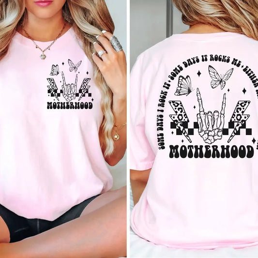 Motherhood Some Days I Rock It Shirt Tee Shirt Quote Shirt Womens OversizedShirt Gift Unisex Sweatshirt Hoodie