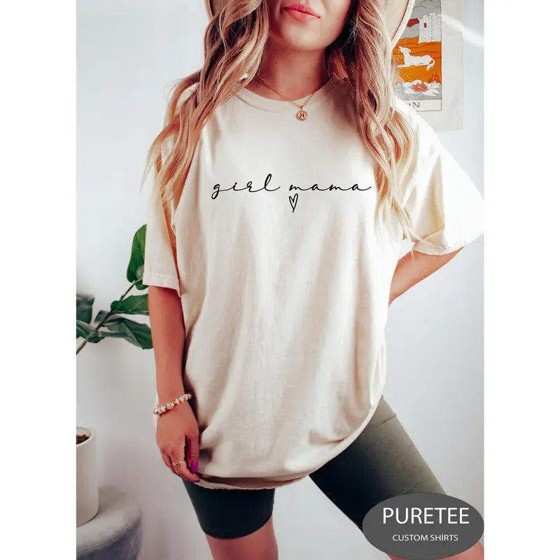 Mothers Day Shirt Girl Mama Shirt Gift For Mom Girl Mom Shirt Mom Of Girls Shirt Daughter Mom Mom Tee Cute Mom...