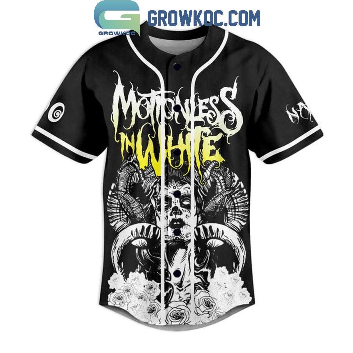 Motionless In White We Maybe Broken Fan Personalized Baseball Jersey