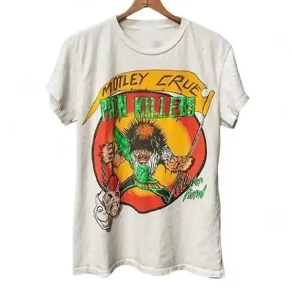 Motley Crue Band 90s Unisex Pain Killers Cotton Menswear Tshirt Hoodie, Sweatshirt | WearSparks.com