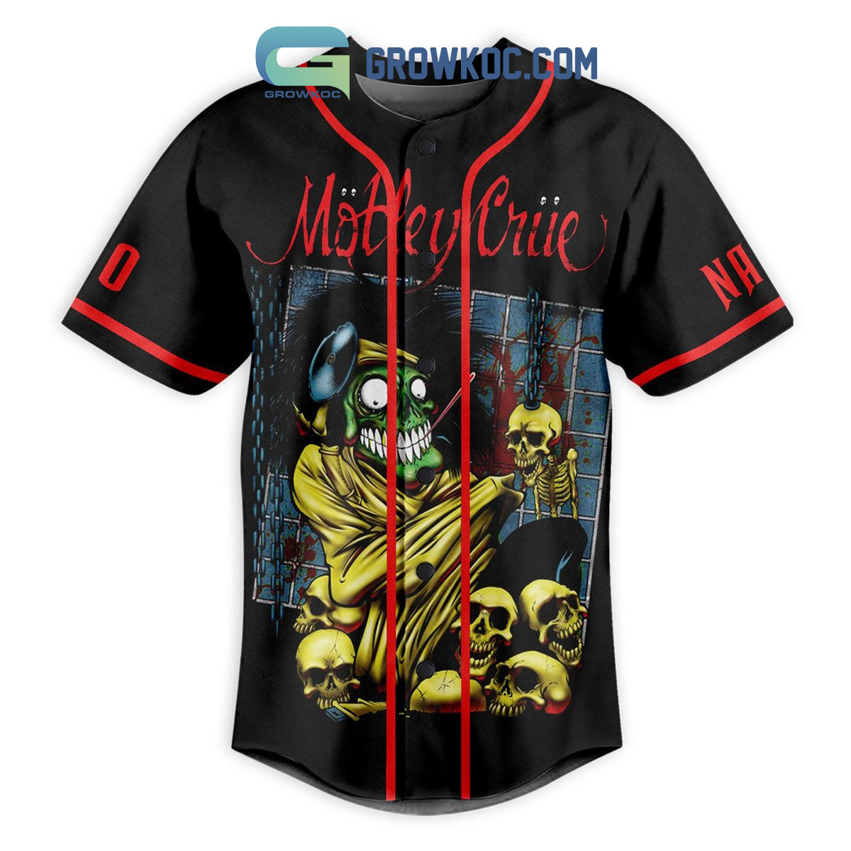 Motley Crue I’m A Wolf Screamin’ Lonely In The Night Personalized Baseball Jersey