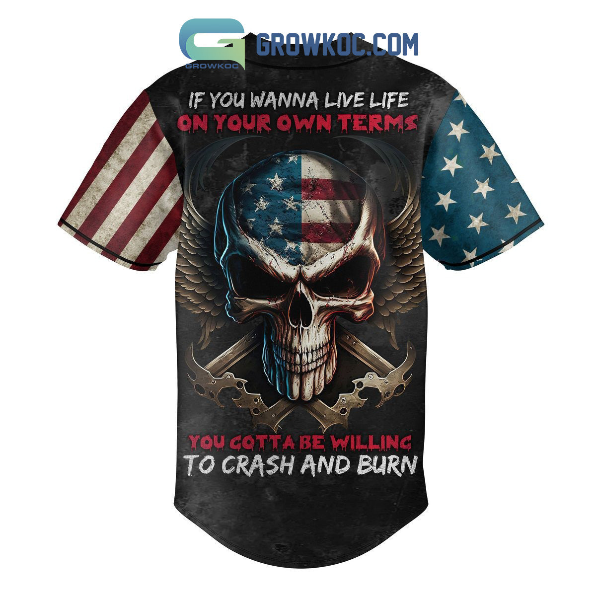 Motley Crue You Gotta Be Willing To Crash And Burn Personalized Baseball Jersey