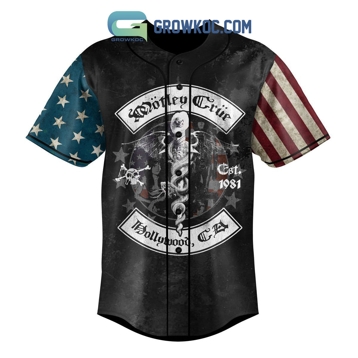 Motley Crue You Gotta Be Willing To Crash And Burn Personalized Baseball Jersey