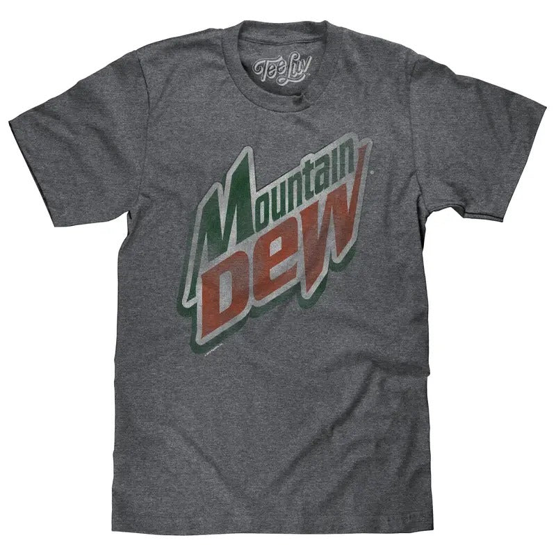 Mountain Dew Logo T-Shirt - Gray Hoodie, Sweatshirt | WearSparks.com