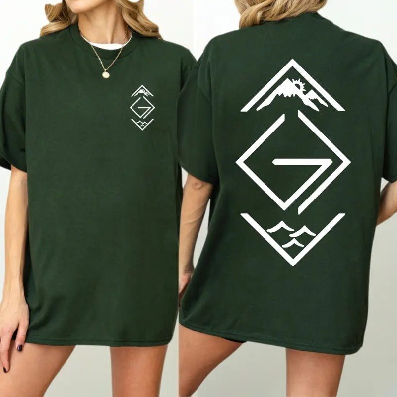 Mountain and Wave Graphic Tee