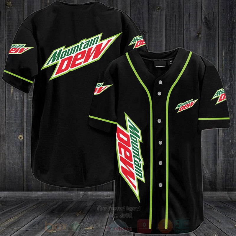 FASHION Mountain DewBaseball Jerseys Botton Shirt