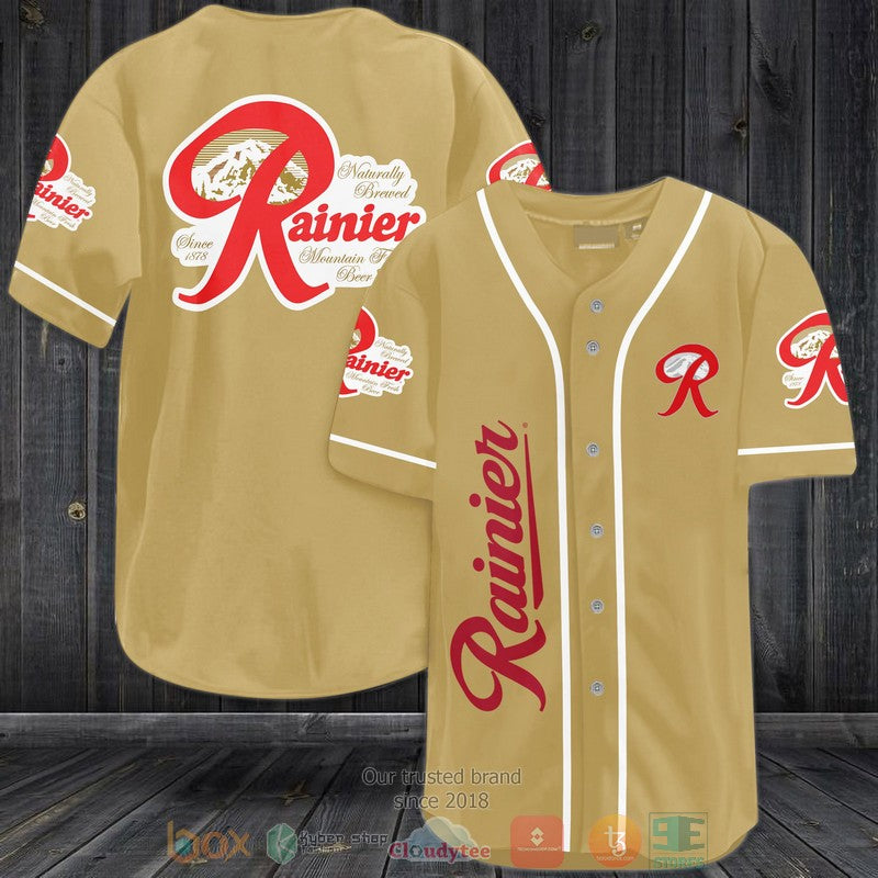 Mountain Fresh Rainier Beer Baseball shirt
