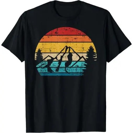 Mountains vintage Camping T-Shirt Made in USA Hoodie, Sweatshirt | WearSparks.com
