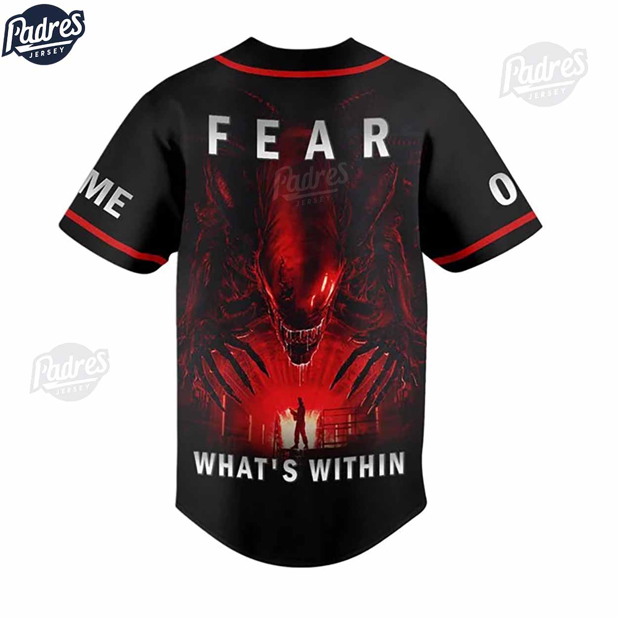 Movie Alien Romulus Custom Baseball Jersey - Padres Jersey Oasis: Elevate Your Baseball Style Game T-Shirts,... (Image 3)