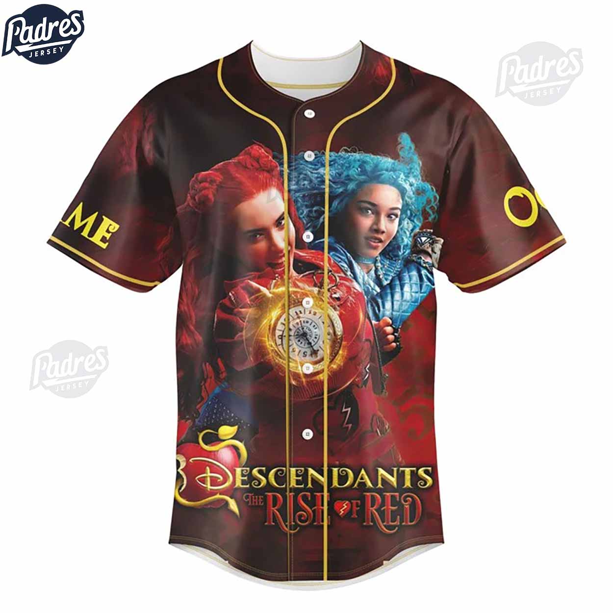 Movie Descendants 4 Custom Baseball Jersey Style - Padres Jersey Oasis: Elevate Your Baseball Style Game... (Image 2)