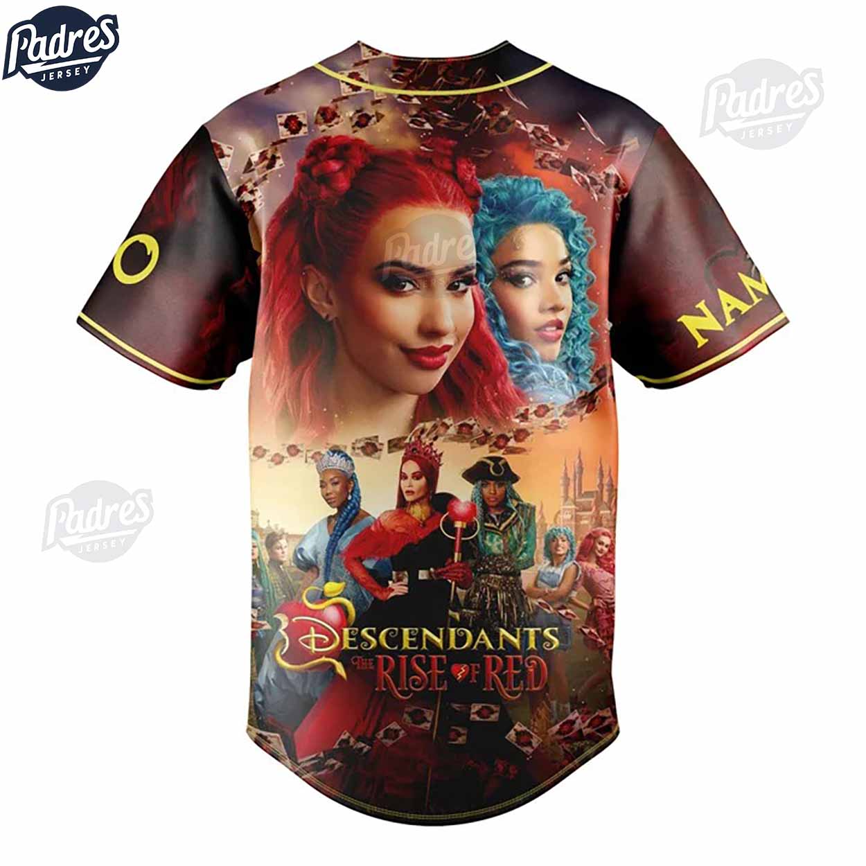 Movie Descendants 4 Custom Baseball Jersey Style - Padres Jersey Oasis: Elevate Your Baseball Style Game... (Image 3)