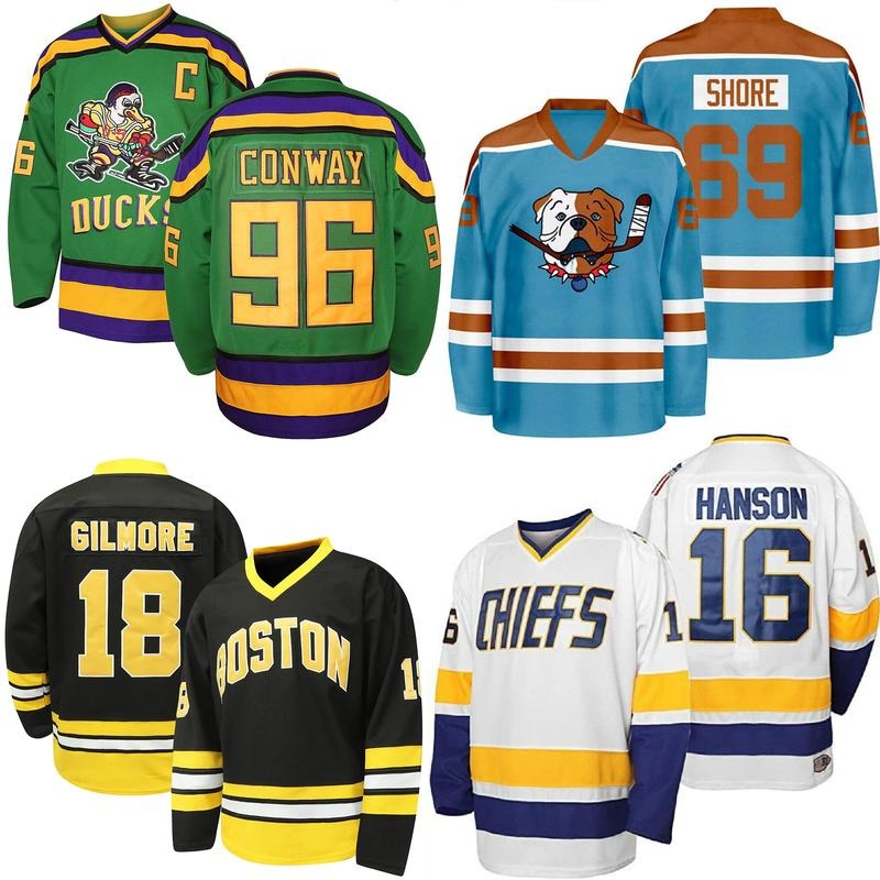 Movie Hockey Jersey, Movie Ice Hockey Jersey, Number In Sport Specific Clothing In Sports & Oudoors T-Shirts, Hoodie,...