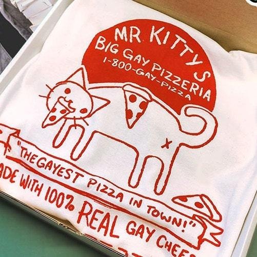 Mr. Kittys BIG GAY PIZZERIA - Shirt Hoodie, Sweatshirt | WearSparks.com