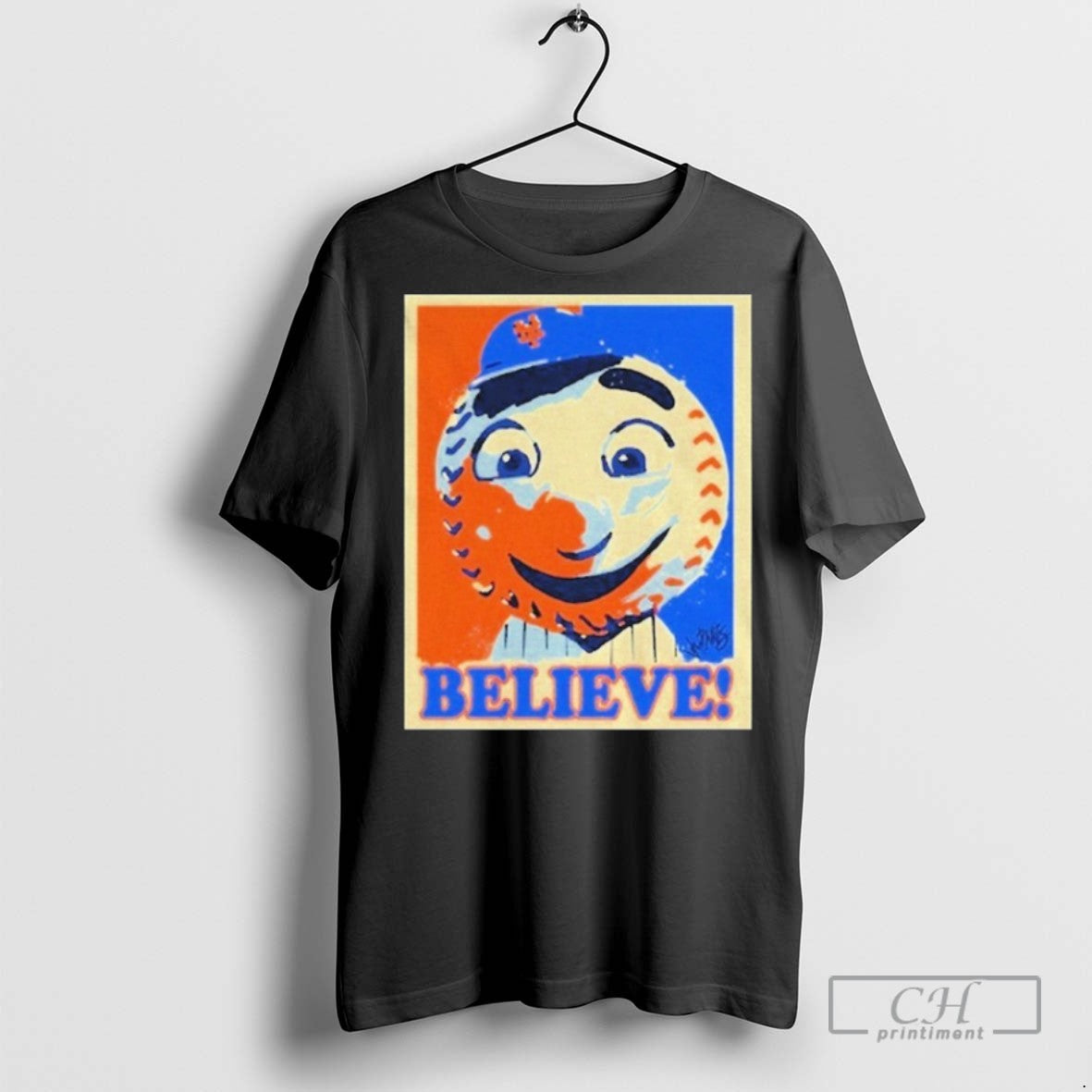 Mr Met New York Mets Mlb Believe Hope Mascot T Shirts