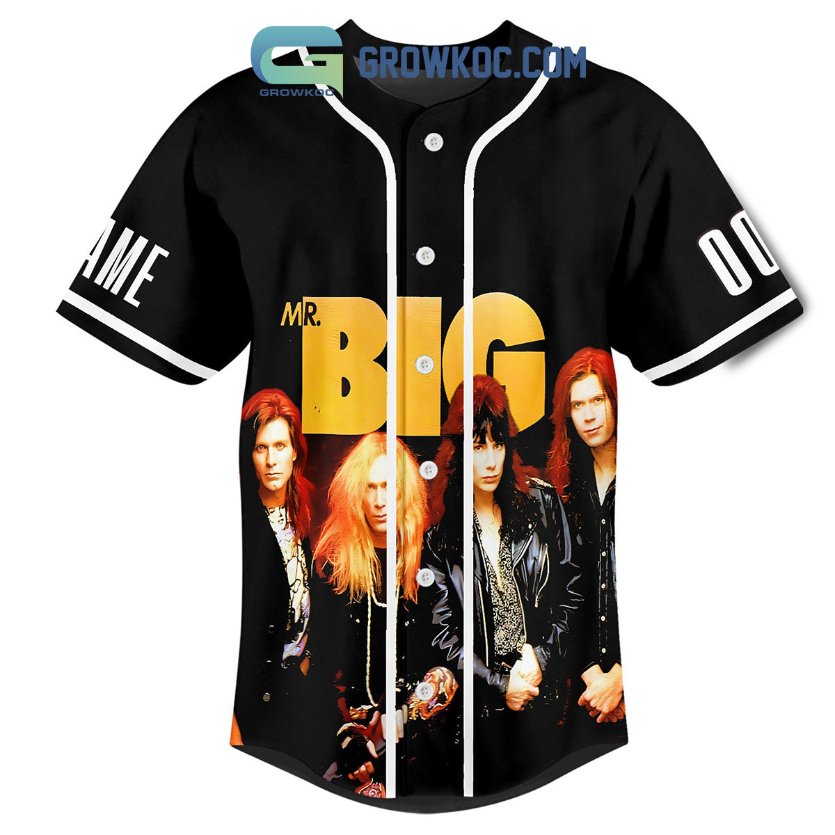 Mr. Big The Big Finish USA 24 Tour Personalized Baseball Jersey