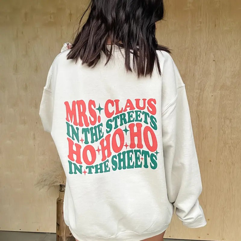 Mrs. Claus Graphic Top T-Shirts, Hoodie, Sweatshirt | WearSparks.com