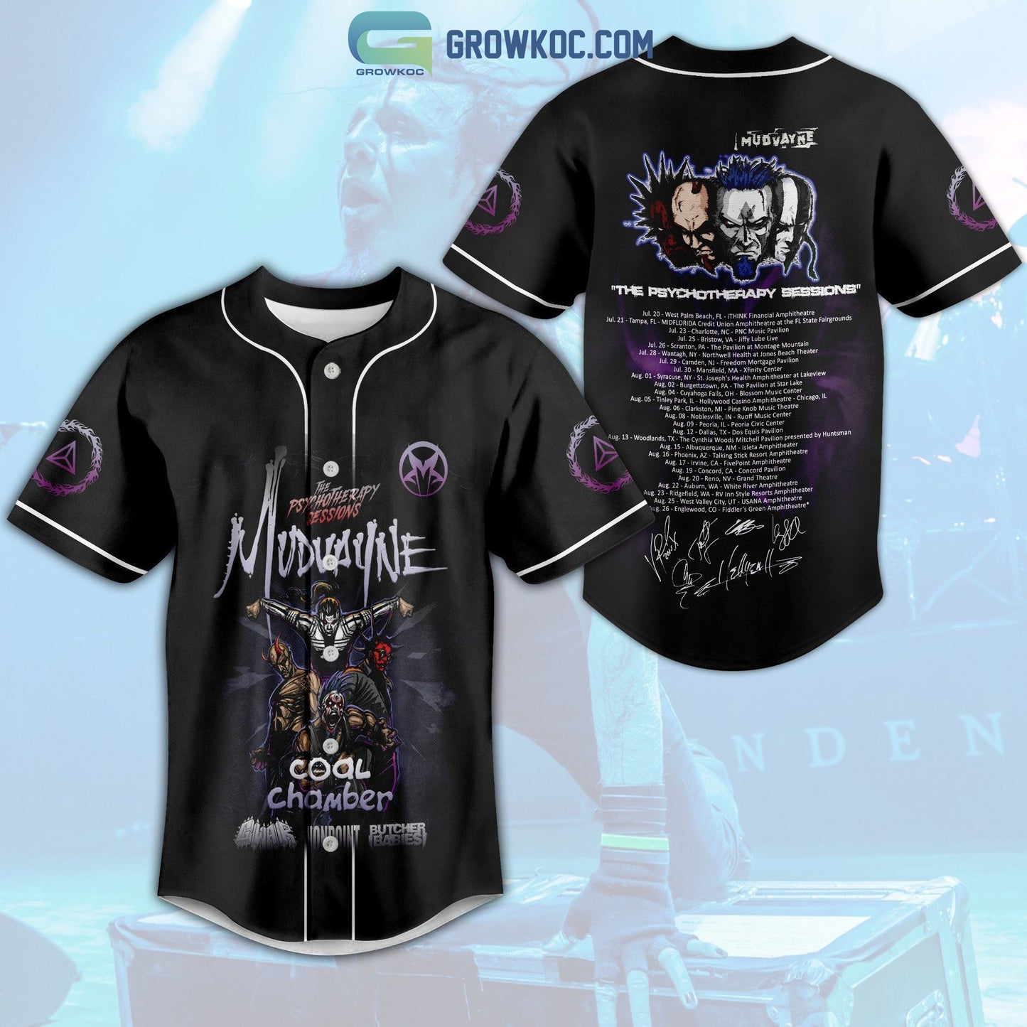 Mudvayne The Psychotherapy Sessions Baseball Jersey