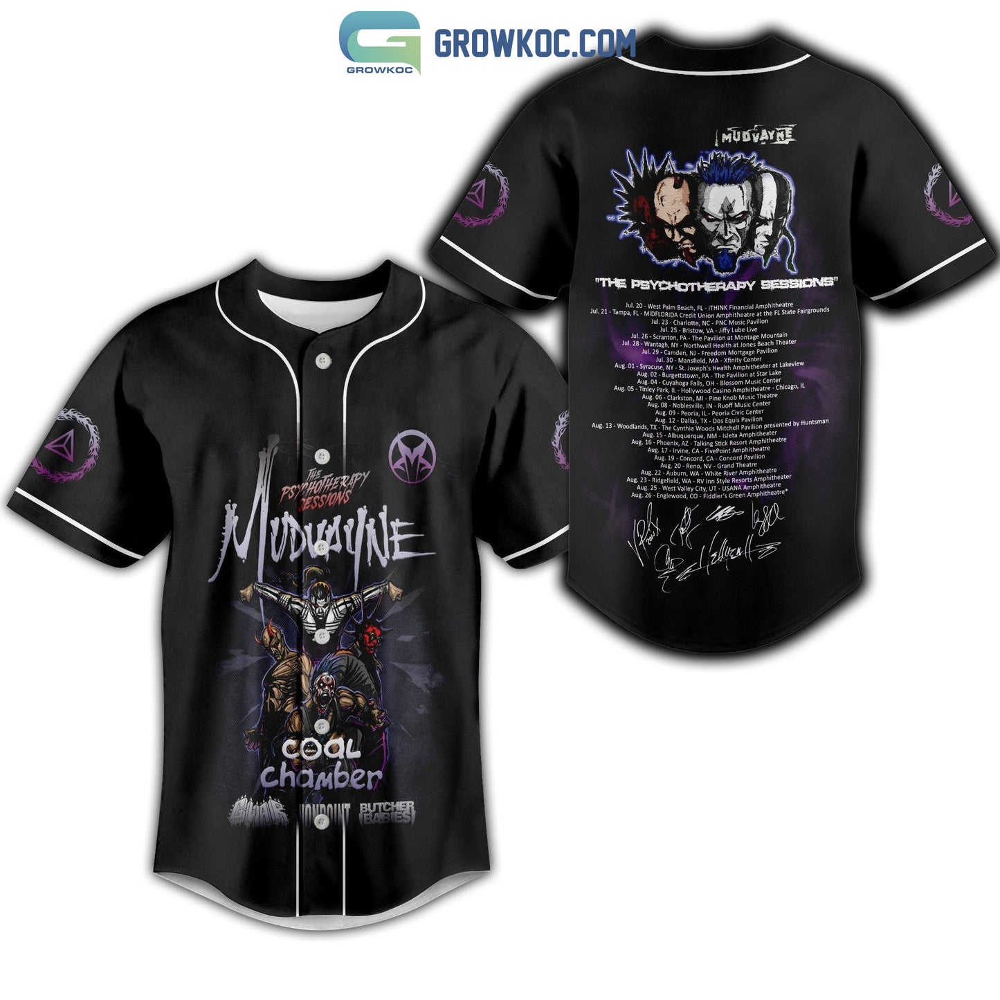 Mudvayne The Psychotherapy Sessions Baseball Jersey