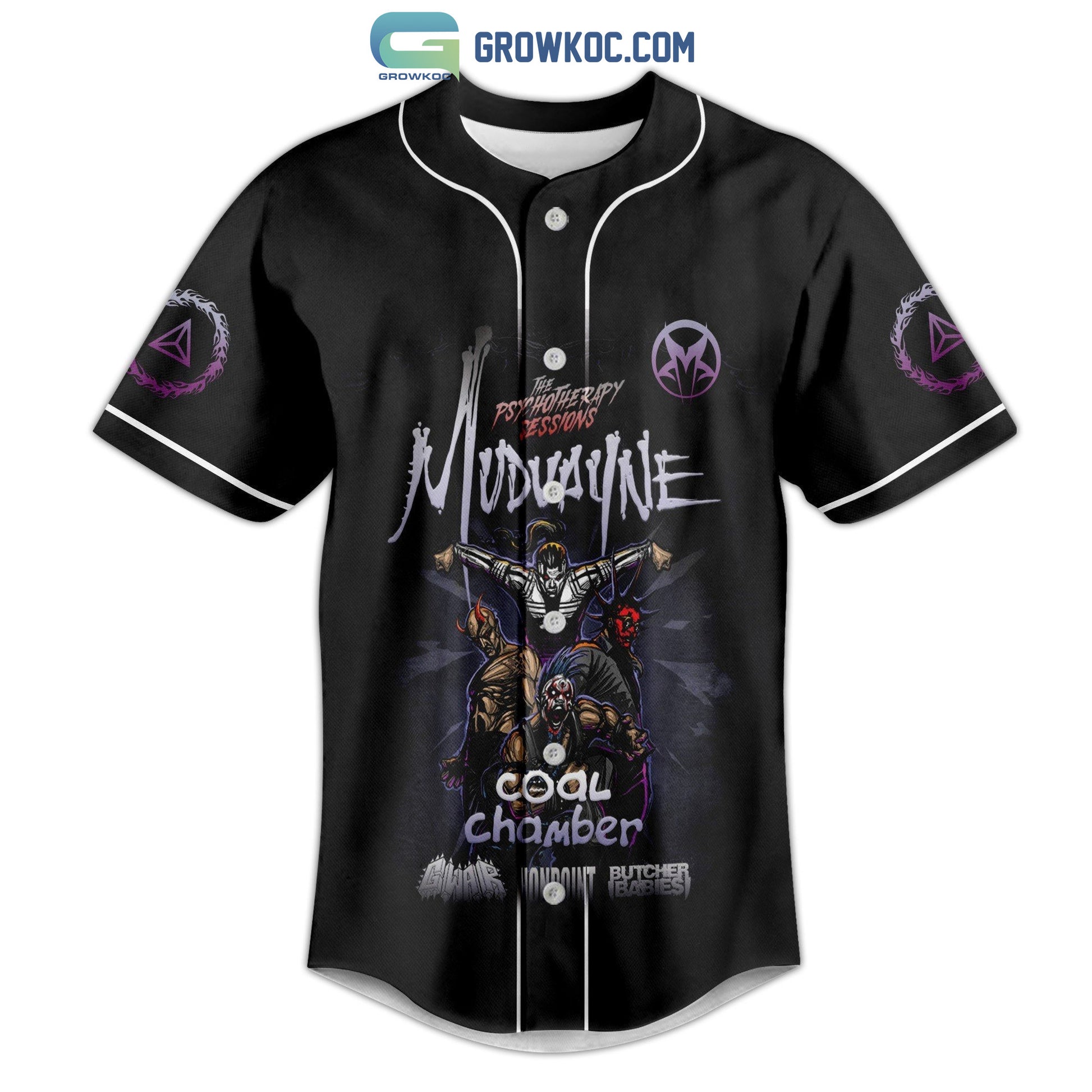 Mudvayne The Psychotherapy Sessions Baseball Jersey