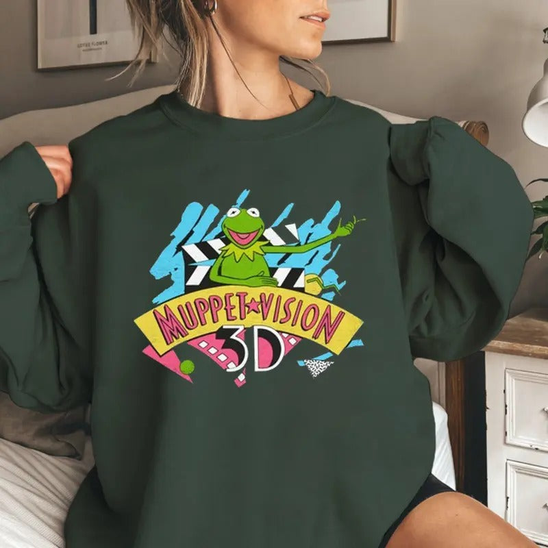 Muppet Vision 3D Shirt, The Muppets Show, Vintage Style 80's Unisex Tee, Muppet Sweatshirt, Muppets Lover Shirt Hoodie